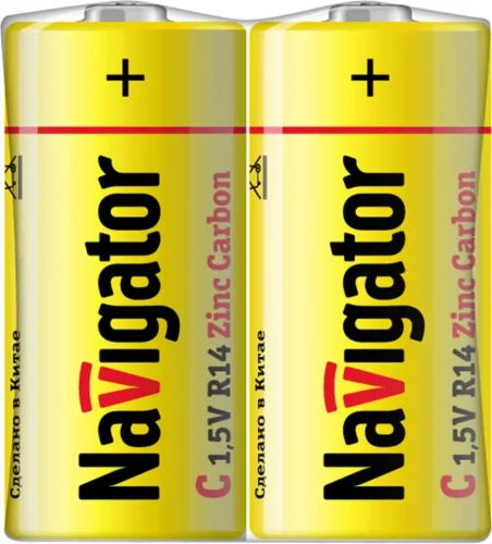 Элемент питания солевой C/R14 94 760 NBT-NS-R14-SH2 (уп.2шт) NAVIGATOR 94760 - фото