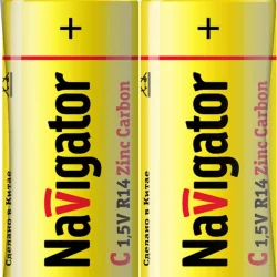 Элемент питания солевой C/R14 94 760 NBT-NS-R14-SH2 (уп.2шт) NAVIGATOR 94760
