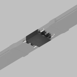 Прямой соединитель для трека Air, серия Base, черный, пластик, Denkirs TR5210-BK