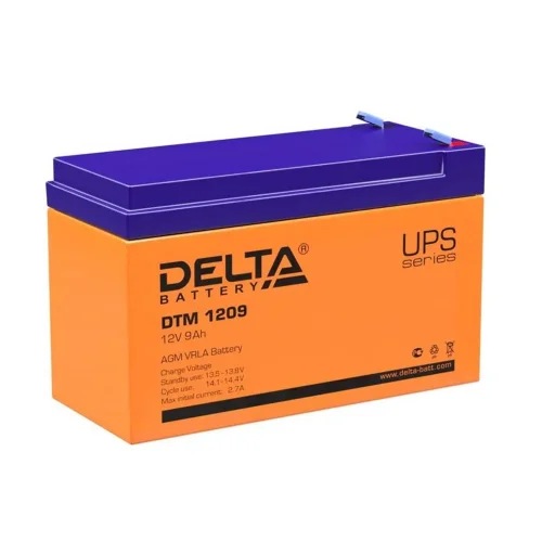 Аккумулятор UPS 12В 9А.ч DTM 1209 Delta 4614010050010 - фото