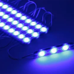 Светодиодный модуль 3 led 6011 MOD87 (1,5W, 12V, blue, IP65)
