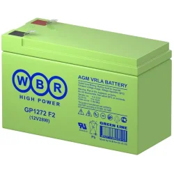 Аккумулятор 12В 7.2А.ч WBR GP1272 F2 (12V28W) WBR