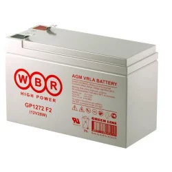 Аккумулятор 12В 7.2А.ч WBR GP1272 F2 (12V28W) WBR