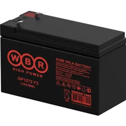 Аккумулятор 12В 7.2А.ч WBR GP1272 F2 (12V28W) WBR