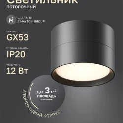 Потолочный светильник NUVOLT LDL-006B (Черный)