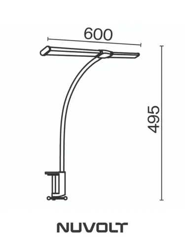 Настольный светильник NUVOLT LTBL-003B (Черный) - фото 21