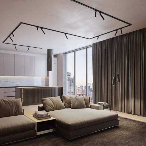 Basic System Трековый светильник 6W 4000K Pika черный - Фото 4