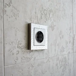 Рамка из поликарбоната на 1 пост Hammer серебряный W0012406