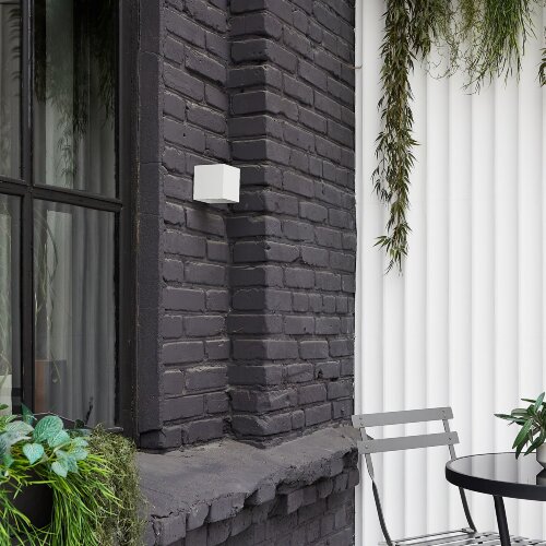 ULU-S55B-2x3W-3000K+4000K+6000K IP65 WHITE Светильник светодиодный уличный, Архитектурный накладной, С переключателем цвета свечения, Теплый3000K-Белый4000K-Дневной6000K, Корпус белый, TM Uniel - фото 4