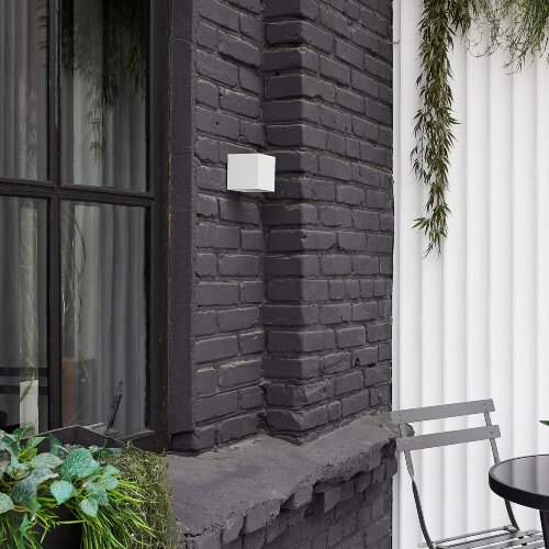 ULU-S55B-2x3W-3000K+4000K+6000K IP65 WHITE Светильник светодиодный уличный, Архитектурный накладной, С переключателем цвета свечения, Теплый3000K-Белый4000K-Дневной6000K, Корпус белый, TM Uniel - фото 5