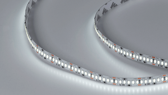 Светодиодная лента 3014, 240 LED/м, 24 Вт/м, 12В , IP20, Цвет: Холодный белый, SWG4240-12-24-W-M - фото
