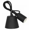 Патрон Е27 силиконовый со шнуром 1м черный IN HOME - Фото