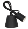 Патрон Е27 силиконовый со шнуром 1м черный IN HOME - Фото