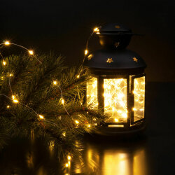 Гирлянда нить "роса" теплый белый 10М IP20 400-009 (060413)