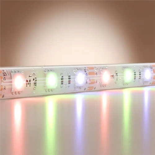 Светодиодная лента Базовая 12В 5050 14,4Вт/м Цветная (RGB) 5м IP 65 201196 (Белый) 201196 - фото