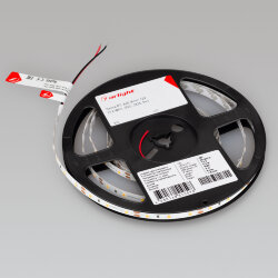 Светодиодная лента RT-A60-8mm 12V White6000 (7.2 W/m, IP20, 2835, 5m) (Arlight, Открытый)