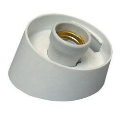 UFP-A04AE WHITE Основание для садово-парковых светильников, Тип соединения с рассеивателем резьбовой, Встроенный патрон Е27, Материал пластик, Цвет белый