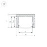 Профиль PIK-1007-2000 ANOD BLACK (Arlight, Алюминий) 045492 - фото 3