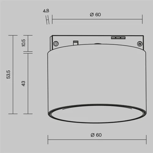 Трековый светильник Альфа С / Alfa S Levity 2700К 5Вт 36° (Черный) TR188-1-5W2.7K-M-BW - фото 9