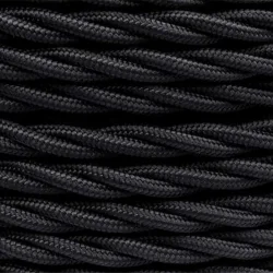 Провод ретро 2х1.5 матов. черн. (уп.50м) Bironi B1-424-73-50