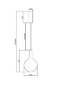 Подвесной светильник Туманность / Nebula 3000К 4Вт (Черный) MOD182PL-L4B3K - фото 9