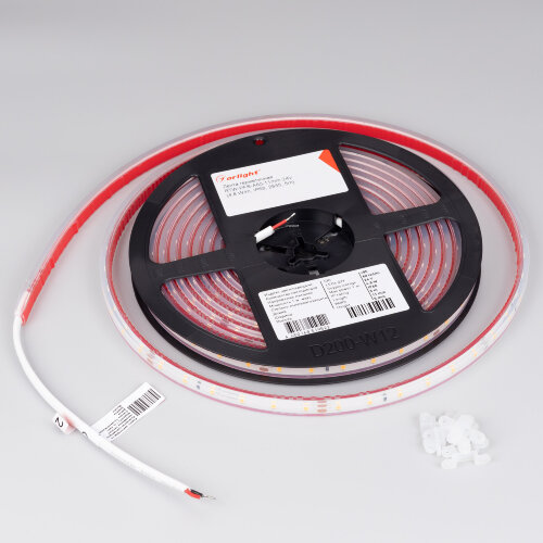 Светодиодная лента герметичная RTW-PFS-А60-11mm 24V Warm3000 (4.8 W/m, IP68, 2835, 5m) (Arlight, 4.8 Вт/м, IP68) 034159 - фото 2