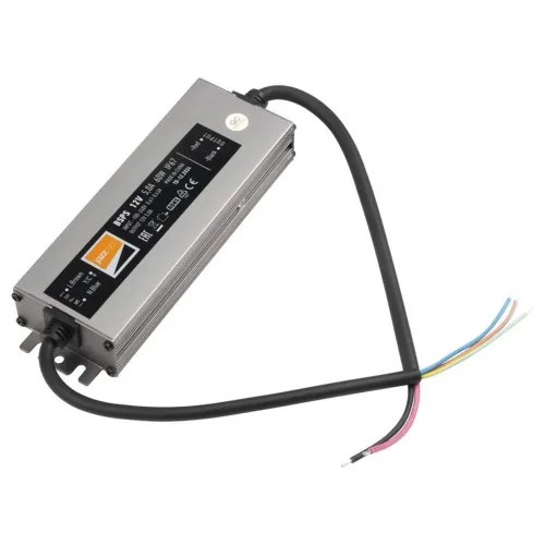 Блок питания для светодиодной ленты 60Вт 5А 12В IP67 BSPS влагозащ. метал. JazzWay 3329273A - фото 8