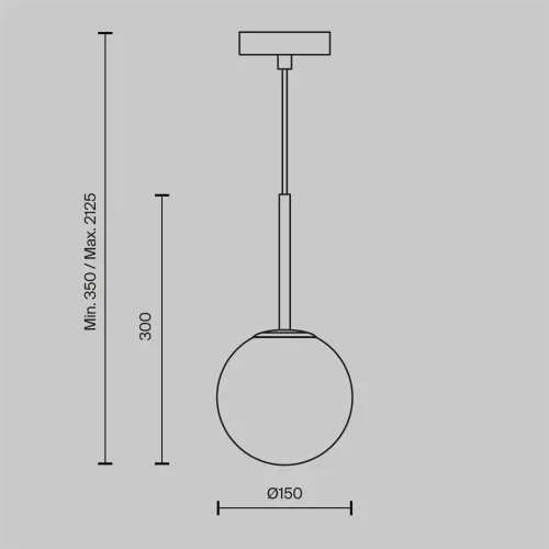 Подвесной светильник Basic form E14х1 (Черный) - фото 2