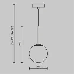 Подвесной светильник Basic form E14х1 (Черный)