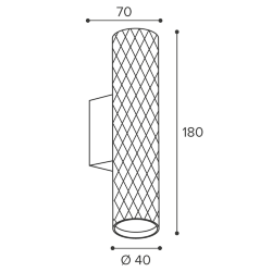 Светильник WOLTA WSL-MR11/W17BG под лампу MR11 с цоколем GU10 Черный / золотой PICCOLE