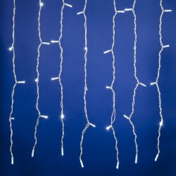 ULD-C2030-240-TWK WHITE IP67 Занавес светодиодный с эффектом мерцания, 3х2м, Соединяемый, 240 светодиодов, Белый свет, Провод белый.