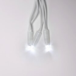 ULD-C2030-240-TWK WHITE IP67 Занавес светодиодный с эффектом мерцания, 3х2м, Соединяемый, 240 светодиодов, Белый свет, Провод белый.