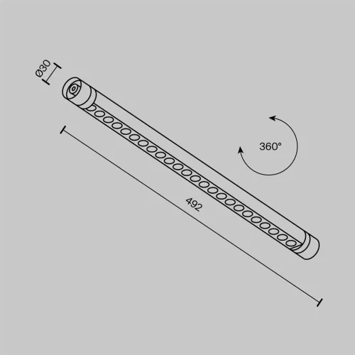 Светильник Points для системы освещения Shelf 3000К 12Вт 24° (Черный) - фото 9