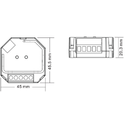 'Контроллер шторы EASYBUS, ES-B-CRT 007503