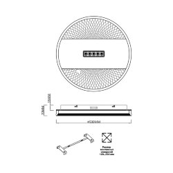 Потолочный светильник «Sonex» 7664/93LR, серия: SOLAR (крепление на планке) - Дополнительный свет (трэк)