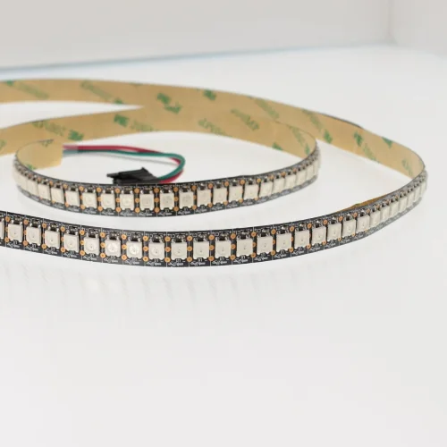 Светодиодная лента LUX class, 5050, 144 led/m, 20W/m, V622, RGB-SPI(WS2812B), 5V, белый шлейф, IP20 - фото II