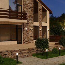 Настенный светодиодный светильник cерый IP54 1534 TECHNO LED