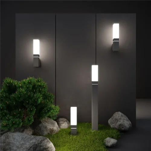 Настенный светодиодный светильник cерый IP54 1534 TECHNO LED - фото 2