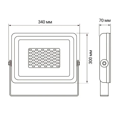 Прожектор светодиодный PFL-SC 150Вт 6500К IP65 190-260В ДО закален. матов. стекло Pro JazzWay 5005167 - фото 2