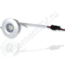 Светодиодный светильник точечный RS D41 (1W, Warm White)