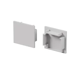 Комплект заглушек (для профиля 25×22) 2 шт., ALM-2522-S-EC 642065 (Белый)