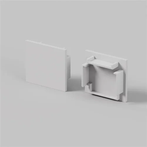 Комплект заглушек (для профиля 25x22) 2 шт., ALM-2522-S-EC 642065 (Белый) 642065 - фото 2