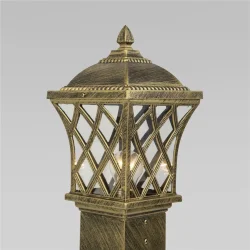 Ландшафтный светильник на столбе Cassiopeya F черное золото IP44 GL 1018F (039870)