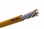 Кабель витая пара U/UTP 4х2х24AWG(0.52мм) кат.5E нг(А)-HF (LSZH) indoor Fluke tested 305м (м) PRO TOKOV ELECTRIC TKP-C06-U42-5E-RU-LSZH - фото