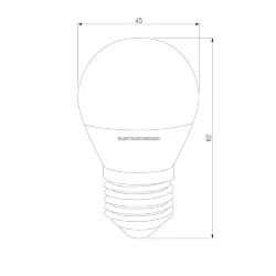 Светодиодная лампа G45 7W 3300K E27 Mini Classic  LED 7W 3300K E27 матовое стекло (048624)