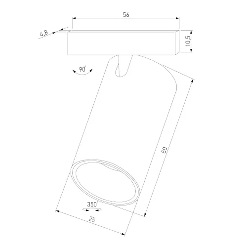 Mini Magnetic Трековый светильник 3W 3000K черный 85200/01 - фото 8