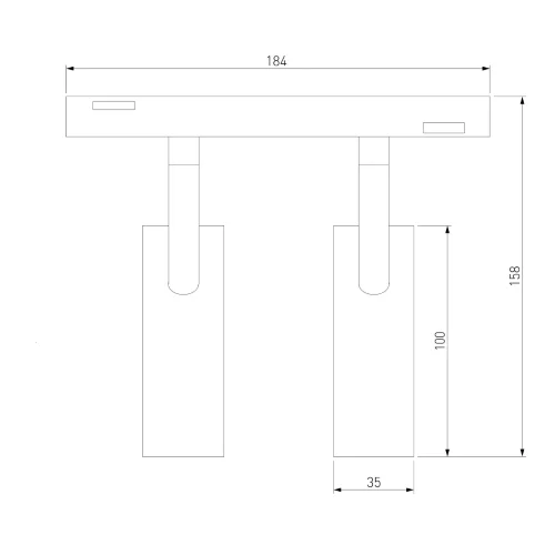 Slim Magnetic Трековый светильник 14W 4200K Dual чёрный 85046/01 85046/01 - фото 5