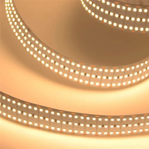 Светодиодная лента Lux Class, 2835, 480 led/m, трехрядная, warm white, 24V, 40W/m, IP20, X10 - фото I