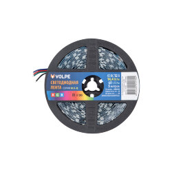 ULS-Q221 5050-60LED-m-10mm-IP20-DC12V-14.4W-m-5M-RGB Гибкая светодиодная лента на самоклеящейся основе, Катушка 5 м, в герметичной упаковке, RGB.