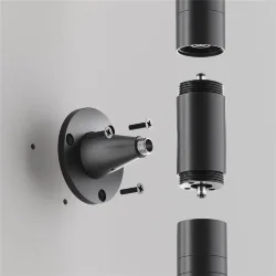 Фиксатор для накладного монтажа системы Shelf (Черный)